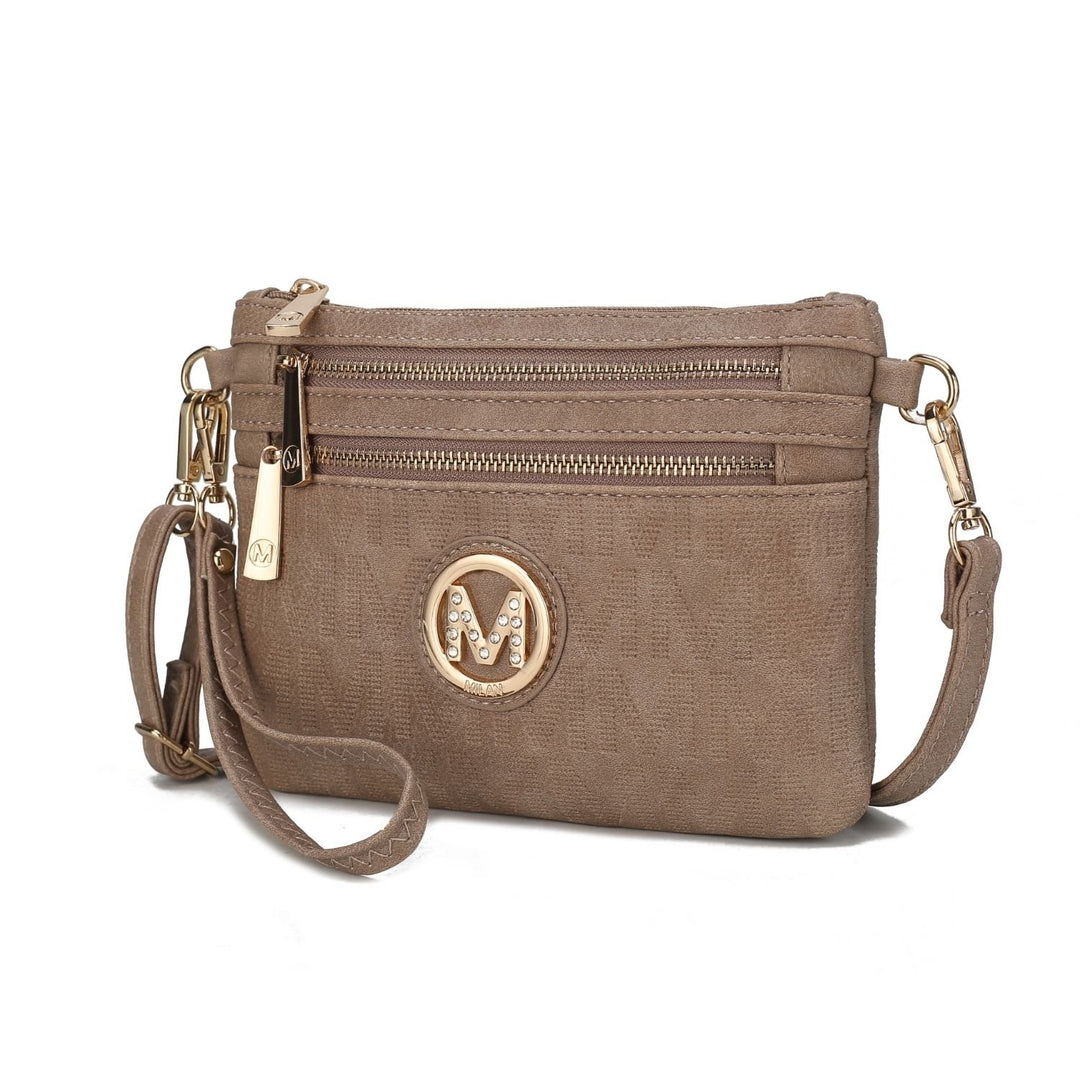 MKF Collection Roonie Milan Womes Crossbody Bag Signature Shoulder Bag Wristlet by Mia K Image 1