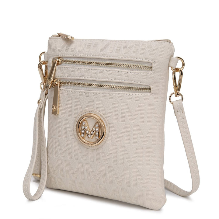 MKF Collection Andrea Milan Multi-Functional Shoulder Bag Signature Crossbody Bag Handbag by Mia K Image 1