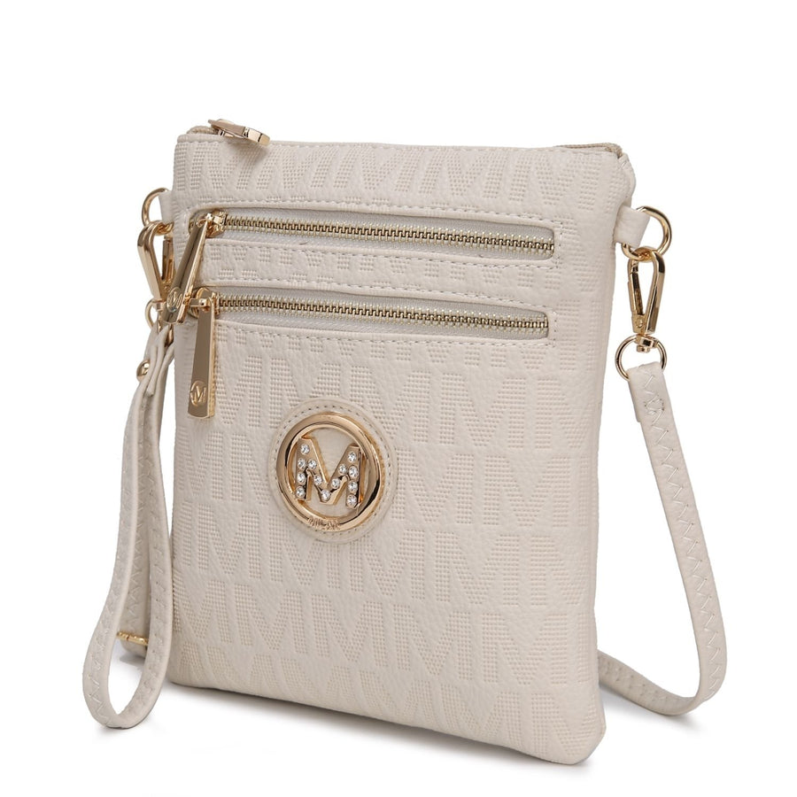 MKF Collection Andrea Milan Multi-Functional Shoulder Bag Signature Crossbody Bag Handbag by Mia K Image 1