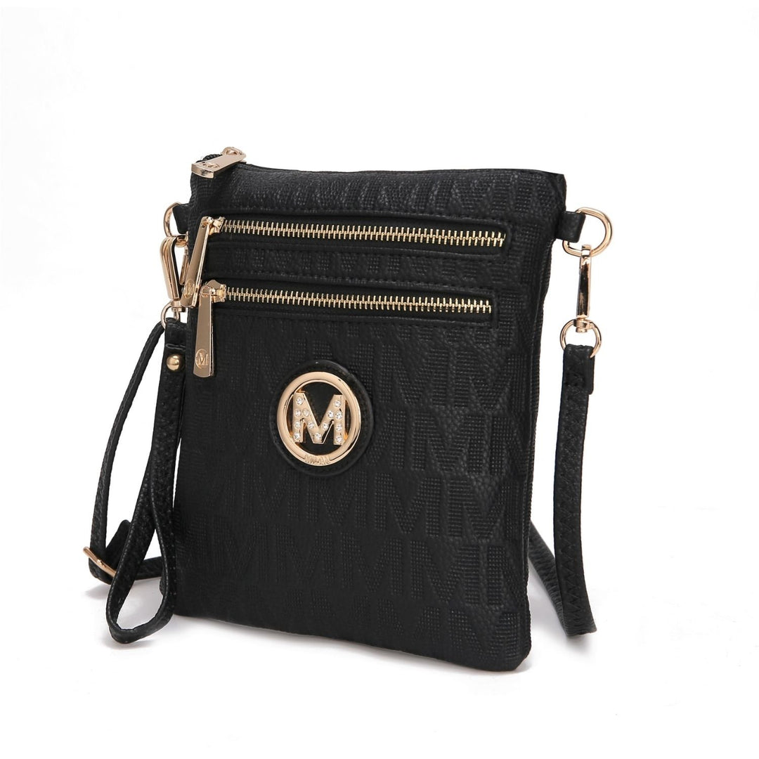 MKF Collection Andrea Milan Multi-Functional Shoulder Bag Signature Crossbody Bag Handbag by Mia K Image 1