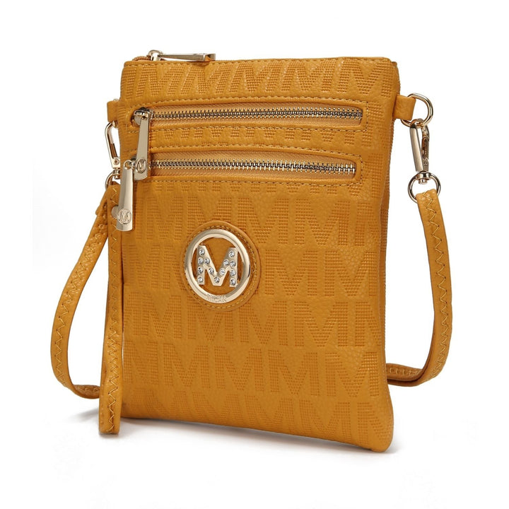 MKF Collection Andrea Milan Multi-Functional Shoulder Bag Signature Crossbody Bag Handbag by Mia K Image 4