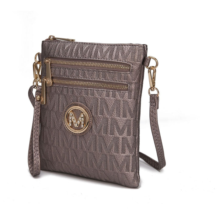 MKF Collection Andrea Milan Multi-Functional Shoulder Bag Signature Crossbody Bag Handbag by Mia K Image 6