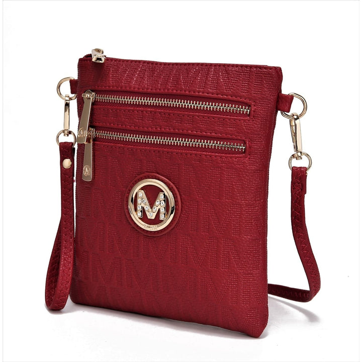 MKF Collection Andrea Milan Multi-Functional Shoulder Bag Signature Crossbody Bag Handbag by Mia K Image 1