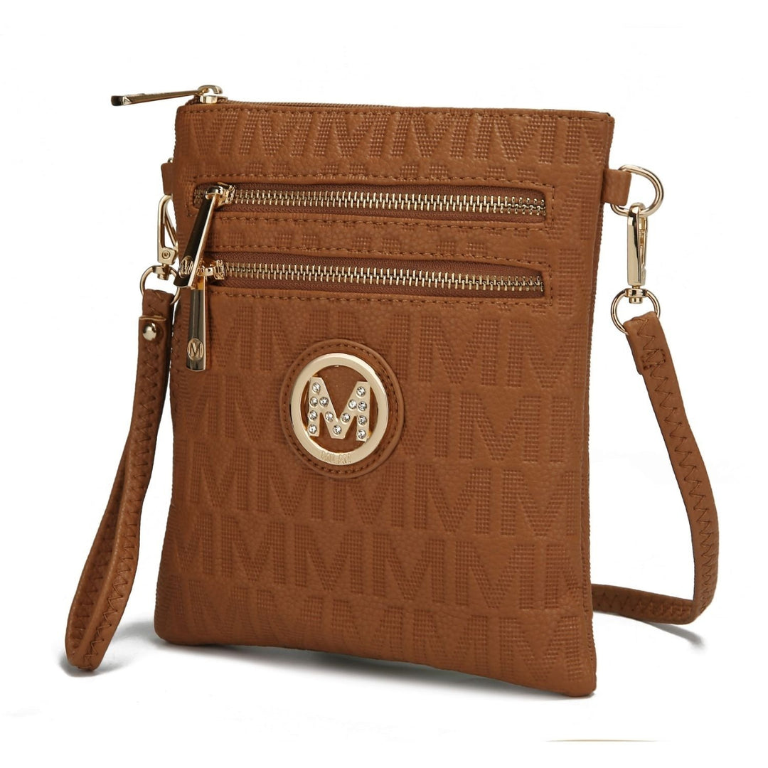 MKF Collection Andrea Milan Multi-Functional Shoulder Bag Signature Crossbody Bag Handbag by Mia K Image 1