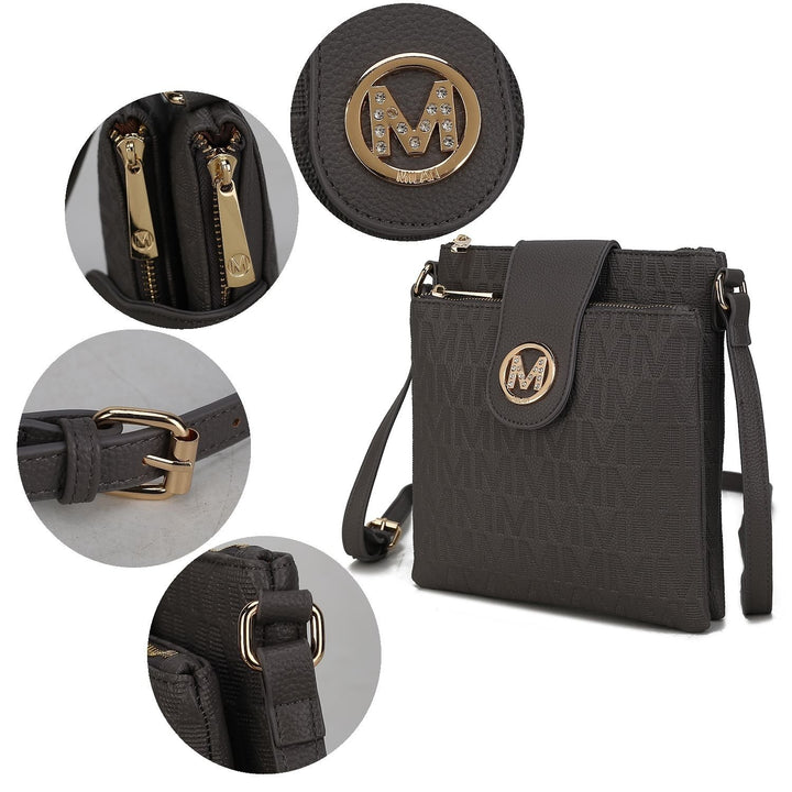 MKF Collection Marietta Multi-Functional Shoulder Bag M Signature Crossbody bag by Mia K. Image 12