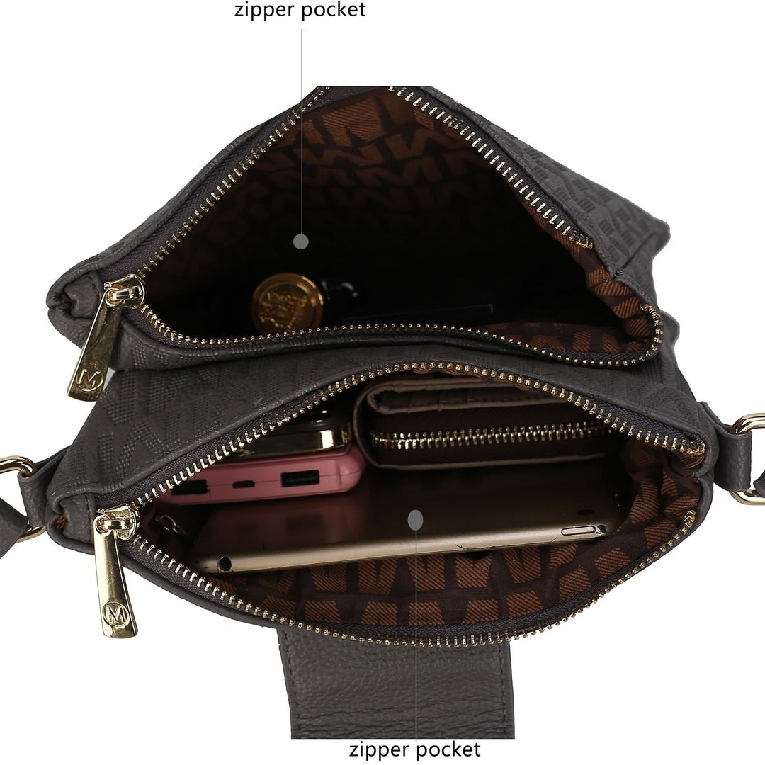 MKF Collection Marietta Multi-Functional Shoulder Bag M Signature Crossbody bag by Mia K. Image 10