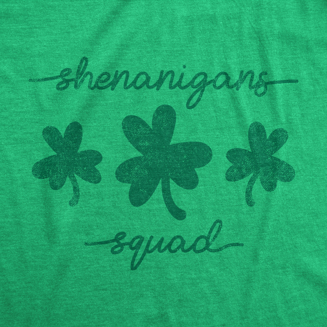 Mens Shenanigans Squad T shirt Funny St Patricks Day Parade Graphic Novelty Tee For Guys Image 2