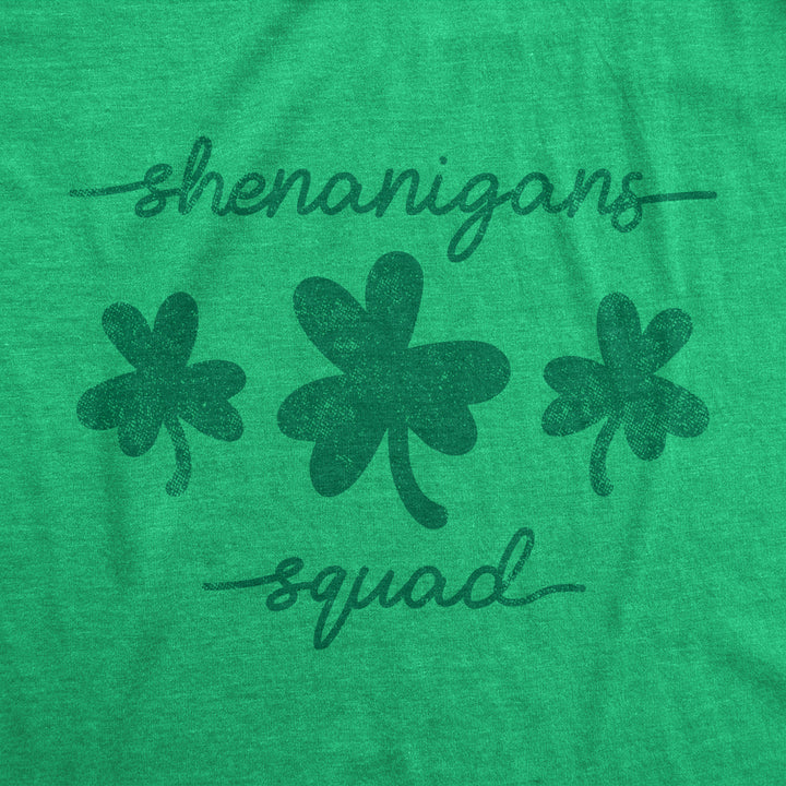 Mens Shenanigans Squad T shirt Funny St Patricks Day Parade Graphic Novelty Tee For Guys Image 2