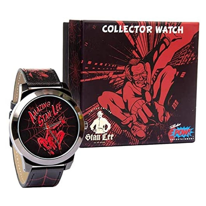 The Amazing Stan Lee Watch Spiderman Art Comics Legend Limited Edition Wristwatch Mighty Mojo Image 1