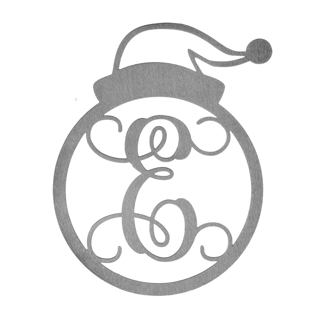 Santa Hat Monogram - Personalized Christmas Decorations for Wall or Door Image 7