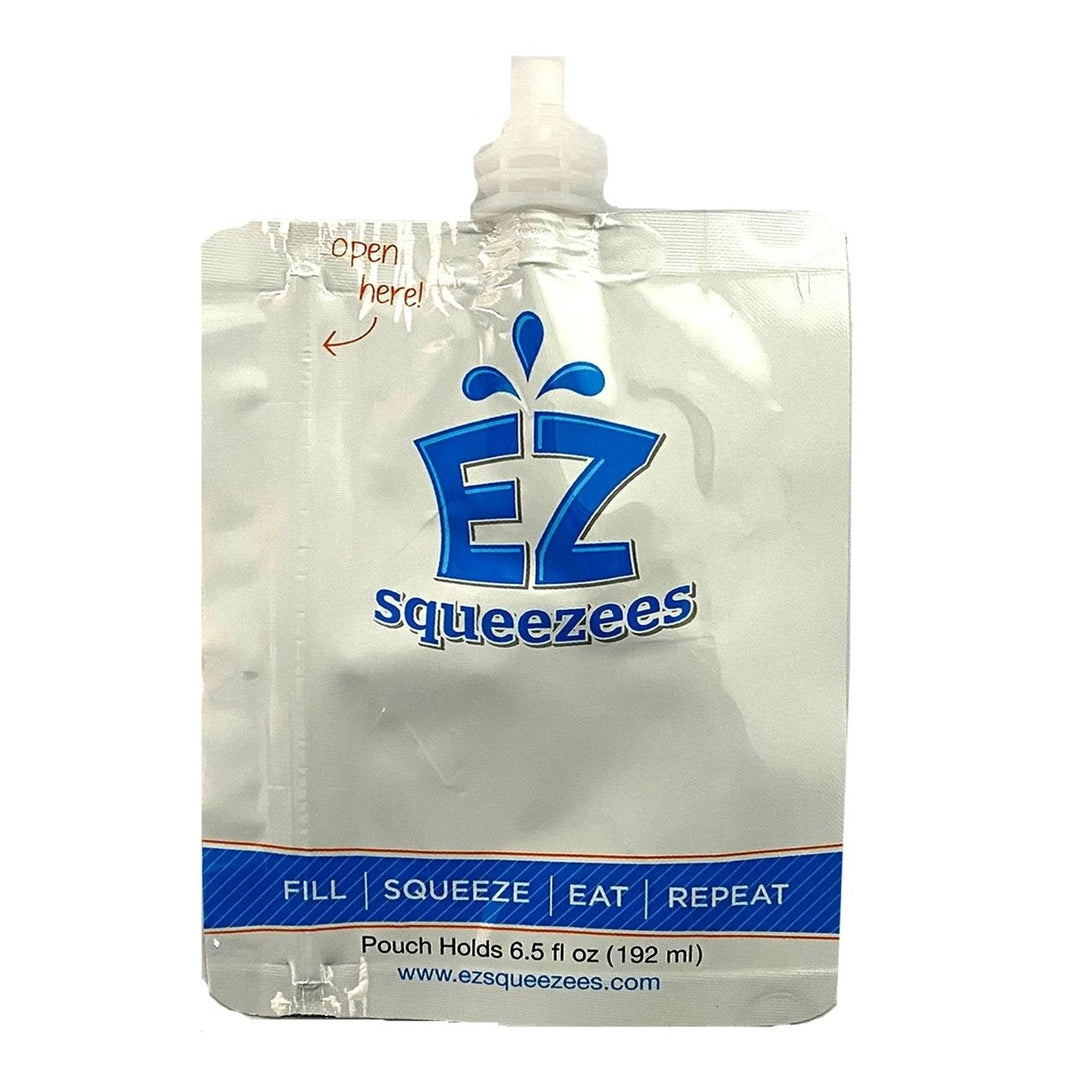 EZ Squeezees Reusable Food Pouch 6pk Toddler Kids Squeeze Pouch 894-0001-6pk Image 2