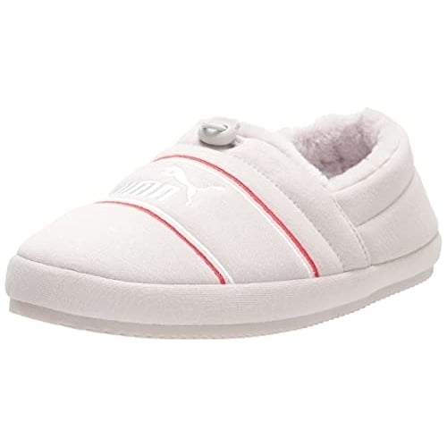 PUMA Tuff Moccasin Kids Nimbus Cloud White High Risk Red Size JR Shoes Image 1