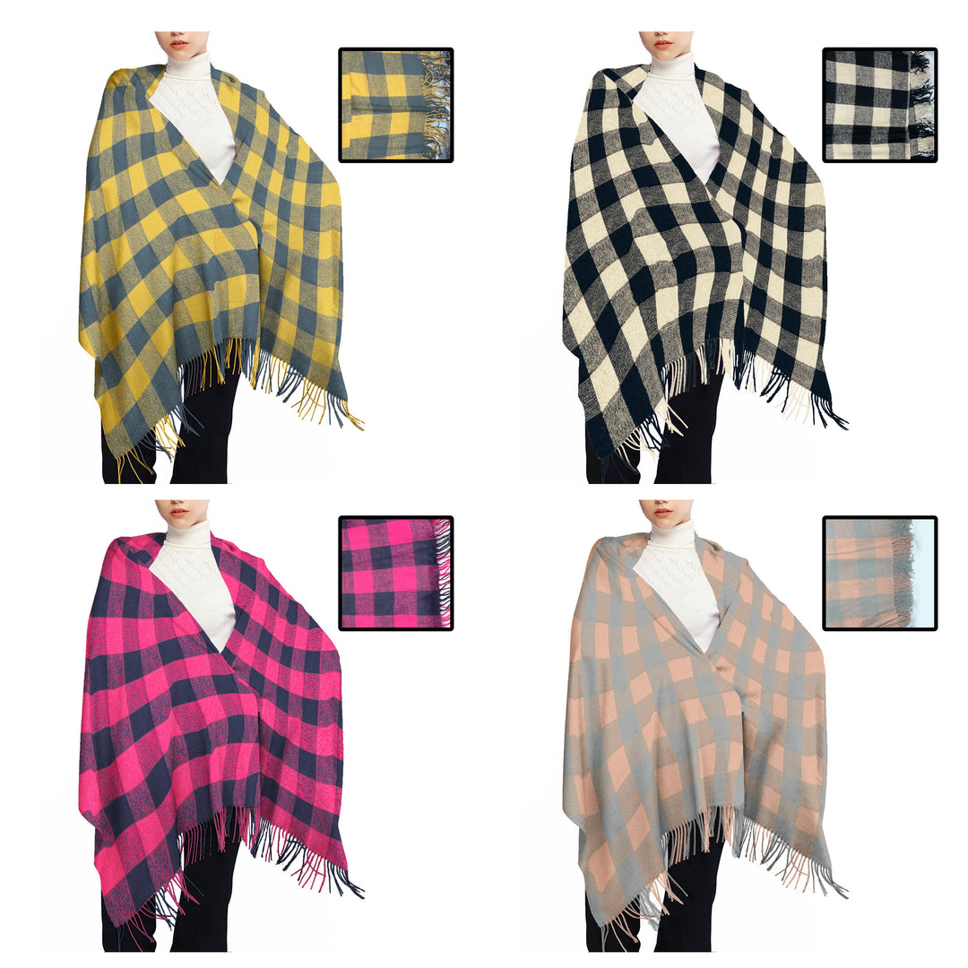 2-Pack: Womens Ultra-Warm Ponchos W/ Fringes Image 8