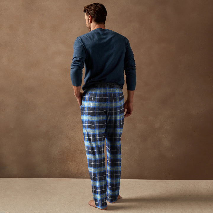 Multi-Pack: Mens Ultra Soft Flannel Plaid Pajama Lounge Pants Image 9