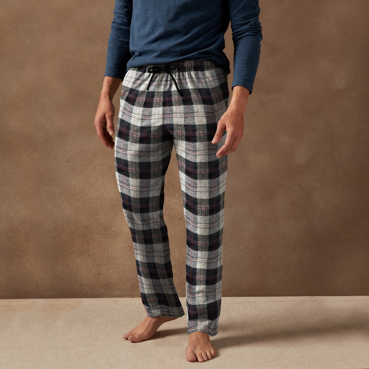 Multi-Pack: Mens Ultra Soft Flannel Plaid Pajama Lounge Pants Image 4