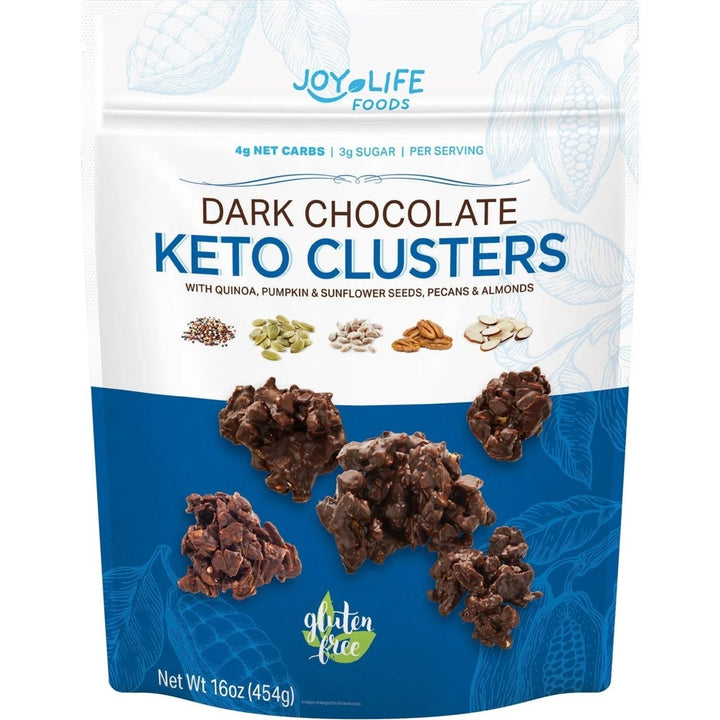 Joy Life Foods Dark Chocolate Keto Clusters 16 Ounce Image 1