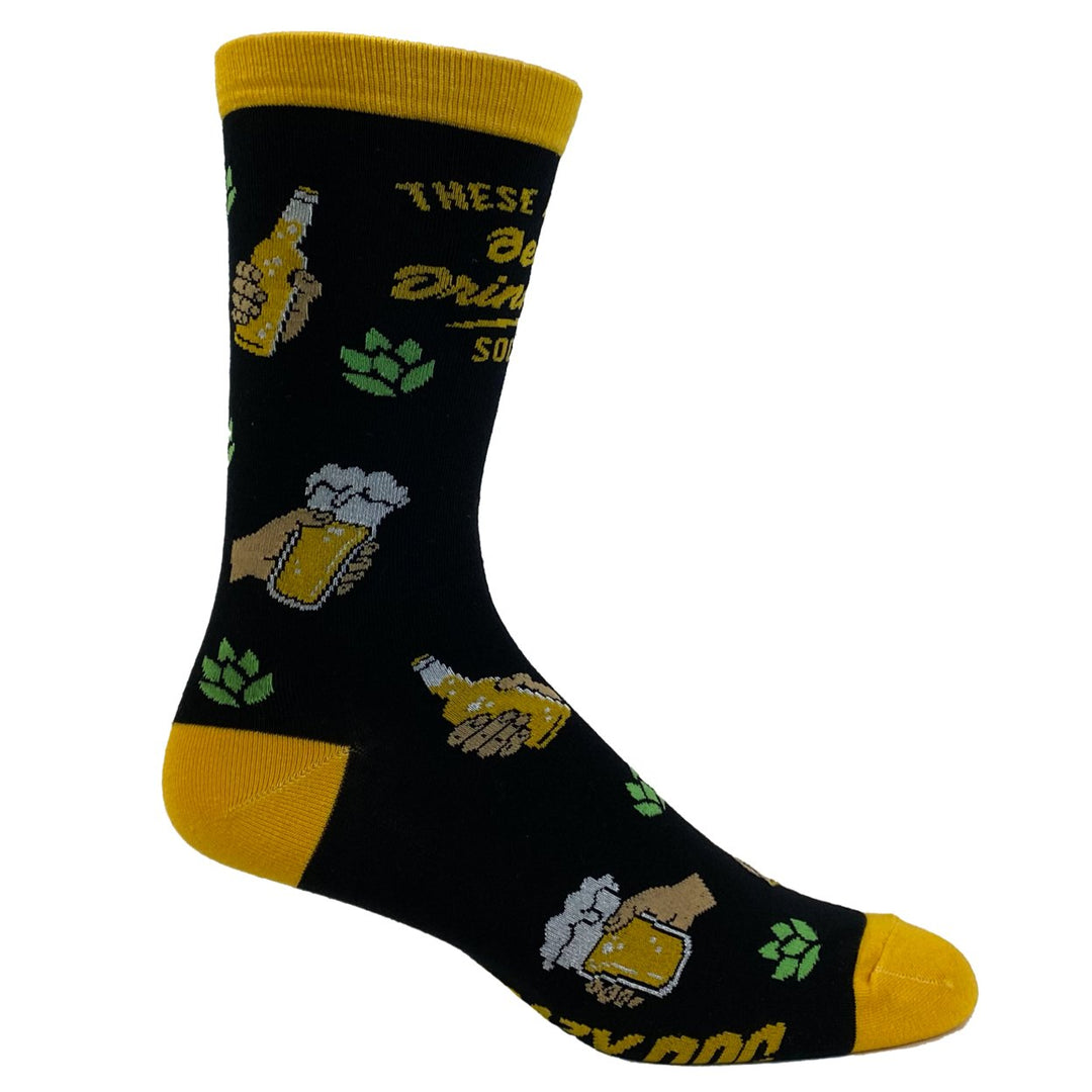 Mens These Are My Beer Drinking Socks Funny Party IPA Brew Graphic Novelty Footwear Image 6