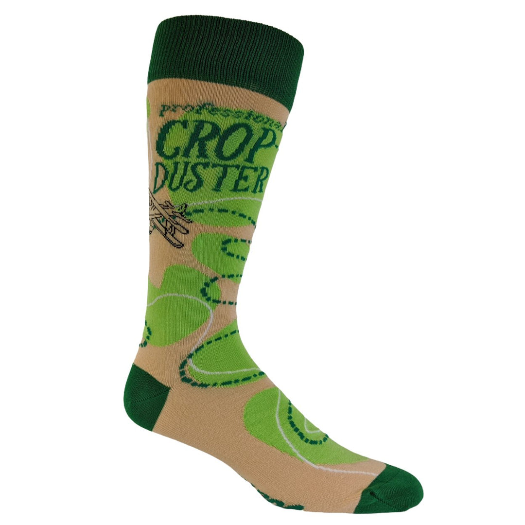 Mens Crop Duster Socks Funny Farting Bathroom Humor Airplane Graphic Novelty Footwear Image 4