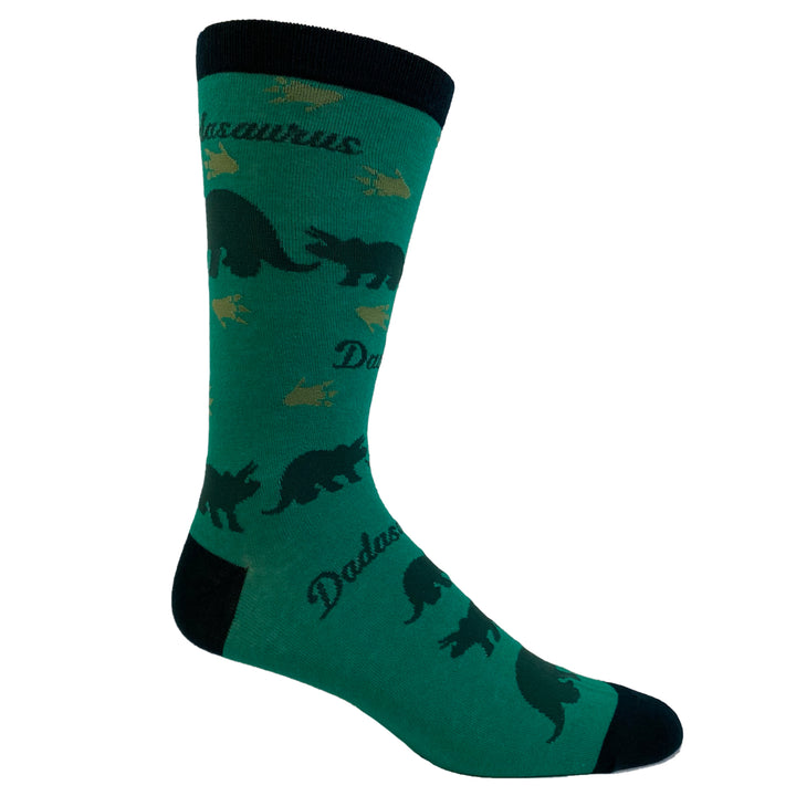 Mens Dadasaurus Socks Funny Fathers Day Dad Dinosaur T-Rex Graphic Novelty Footwear Image 4