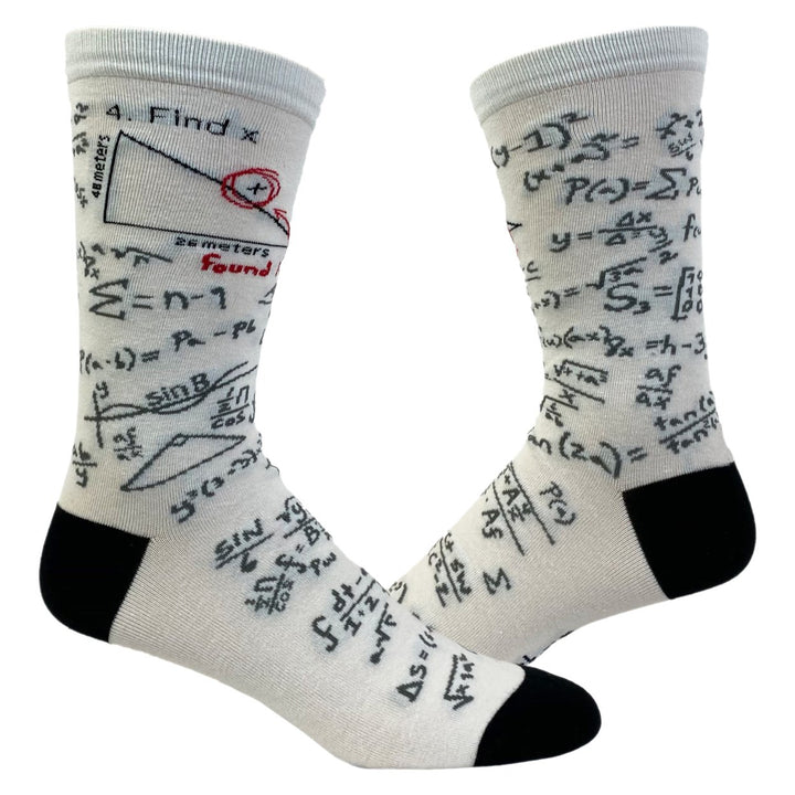 Mens Find X Socks Funny Nerdy Math Science Sarcastic Graphic Novelry Footwear Image 1