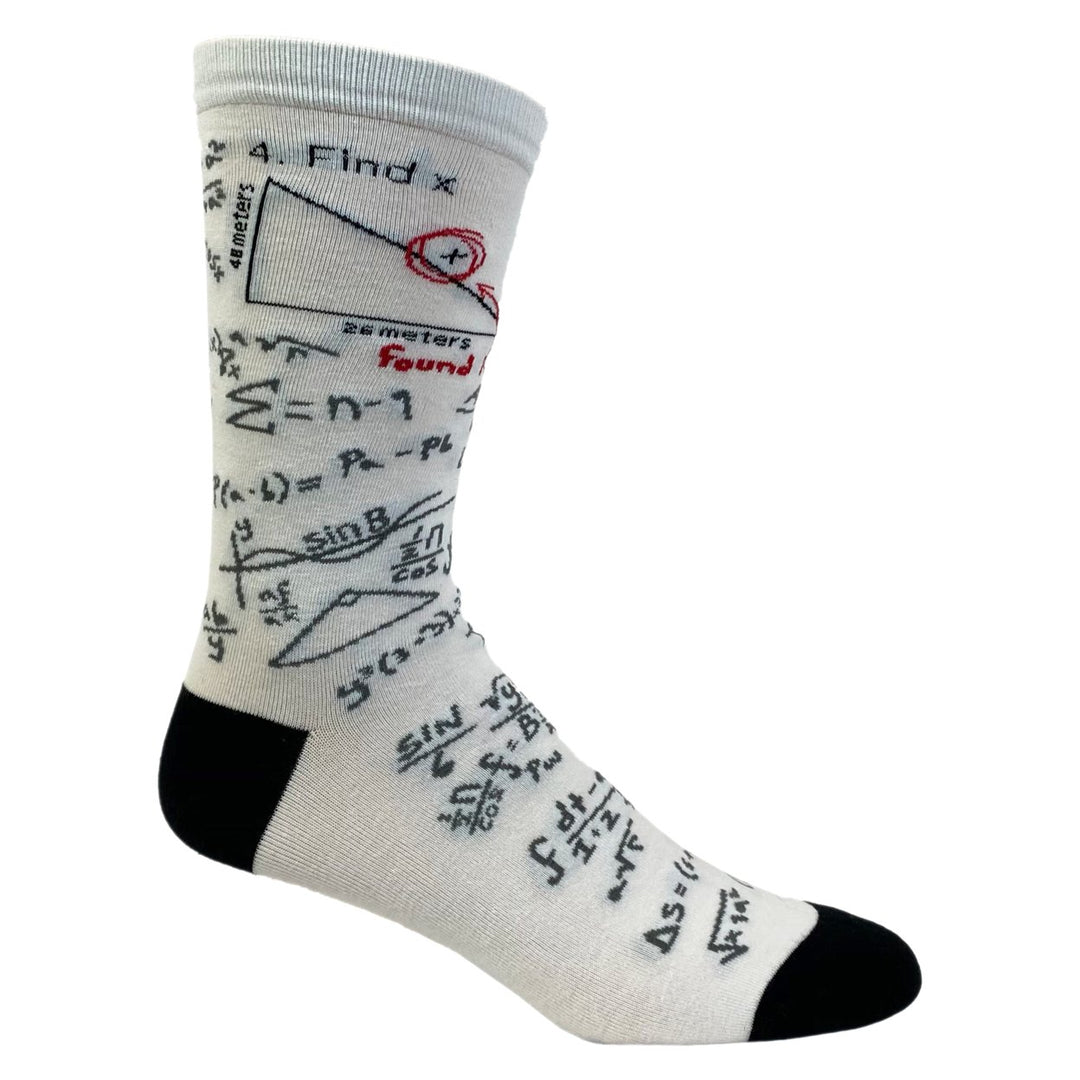 Mens Find X Socks Funny Nerdy Math Science Sarcastic Graphic Novelry Footwear Image 4