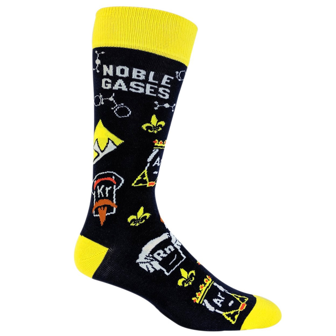 Mens Noble Gases Socks Funny Science Chemistry Footwear Image 2