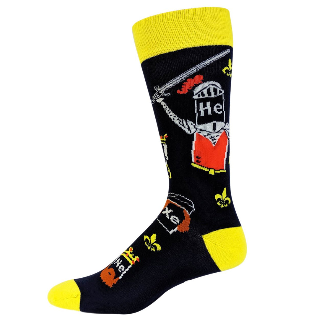 Mens Noble Gases Socks Funny Science Chemistry Footwear Image 4