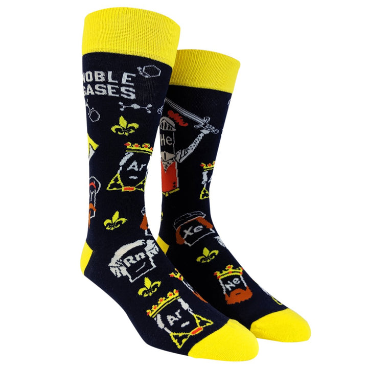 Mens Noble Gases Socks Funny Science Chemistry Footwear Image 6