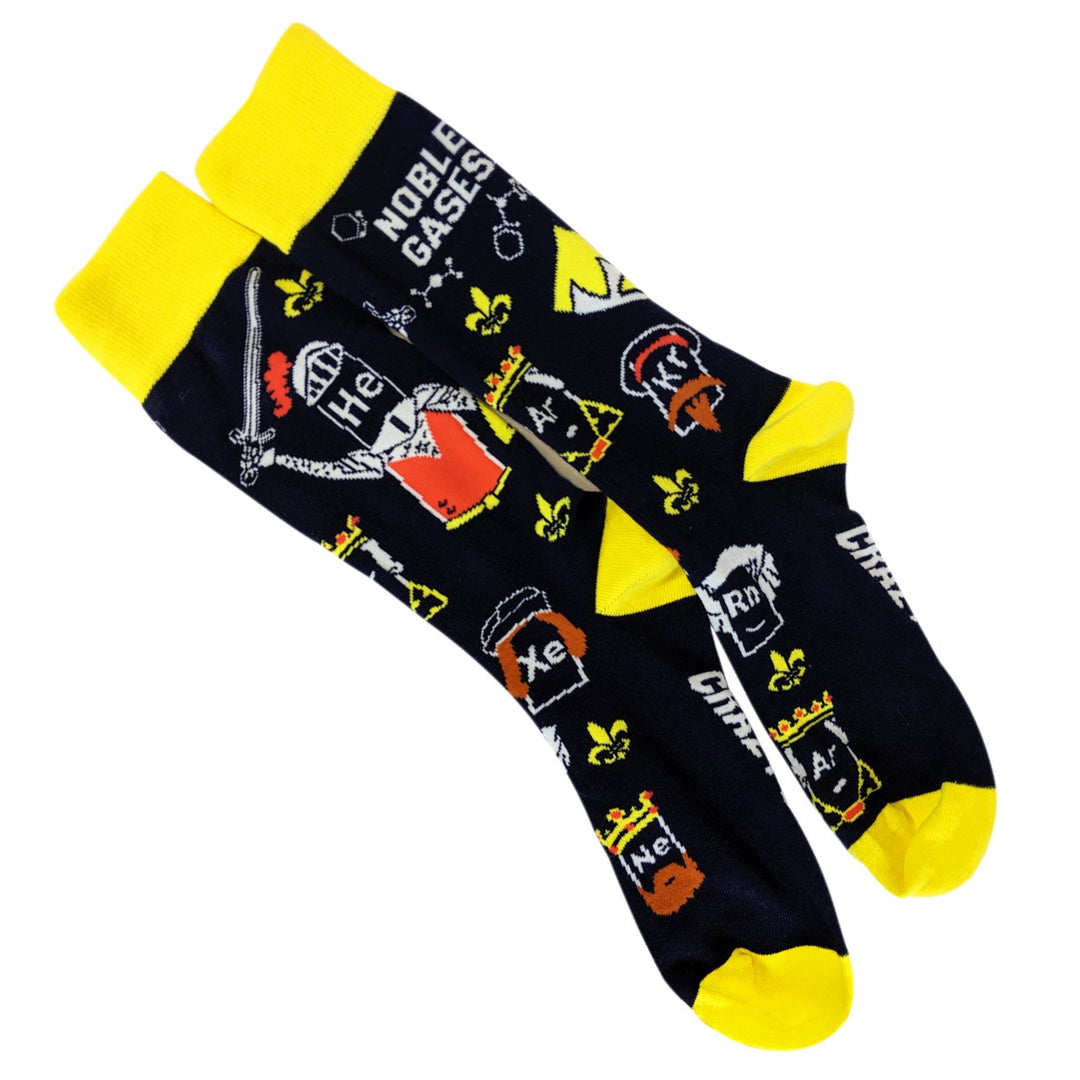 Mens Noble Gases Socks Funny Science Chemistry Footwear Image 7