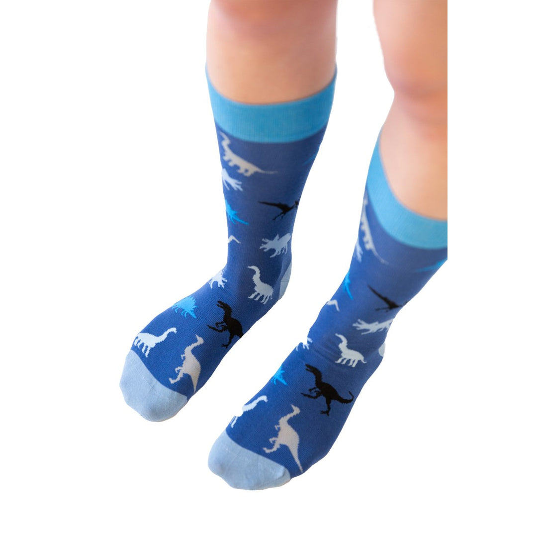 Mens Dinosaur Socks Funny Jurassic Prehistoric T-Rex Dino Lover Novelty Footwear Image 7