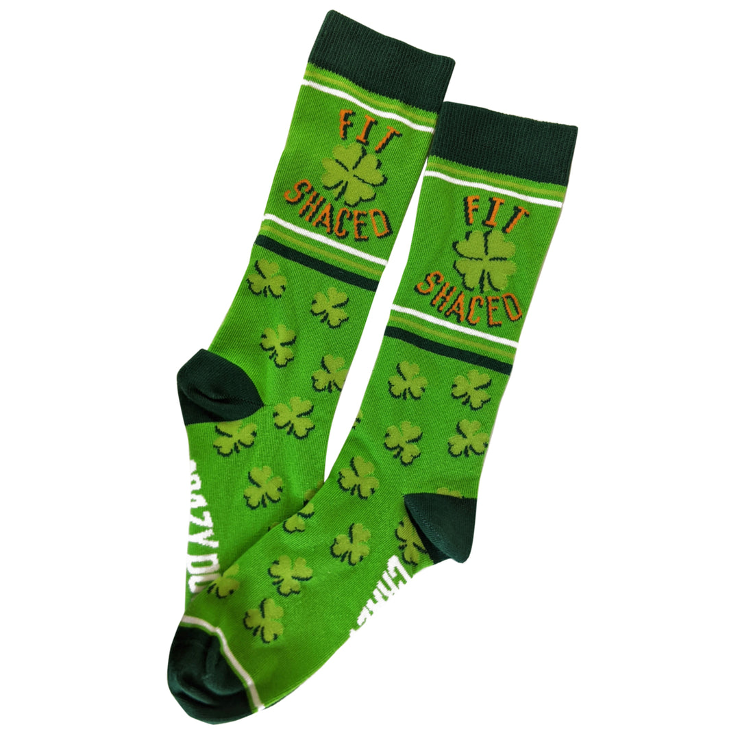 Mens Fit Shaced Socks Funny St Patricks Day Irish Drinking Party Novelty Image 4