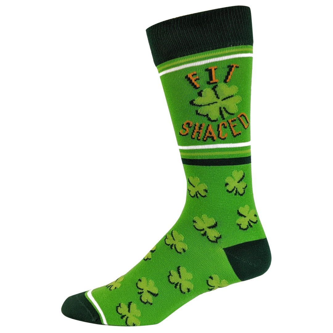 Mens Fit Shaced Socks Funny St Patricks Day Irish Drinking Party Novelty Image 6