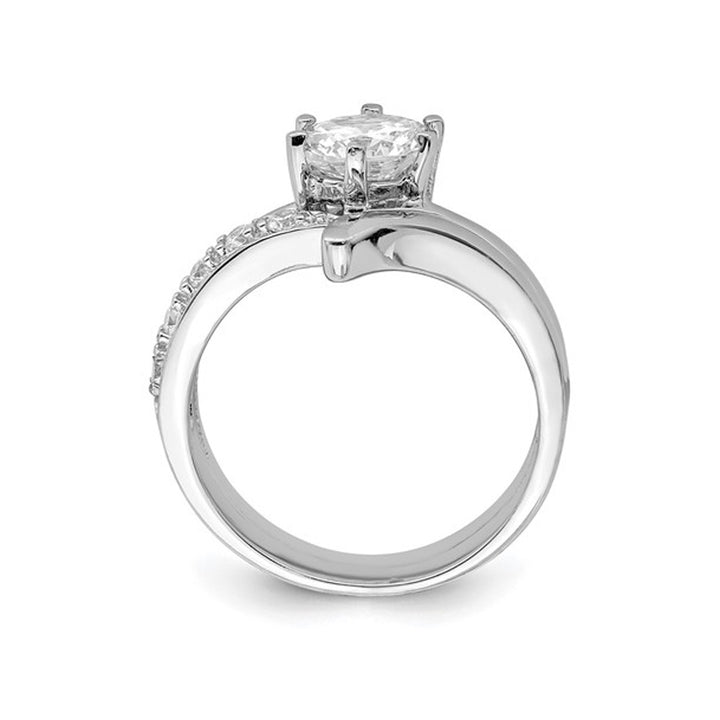 Sterling Silver Engagement Bridal Wedding Ring Set with Cubic Zirconia (CZ) (CZ) Image 3