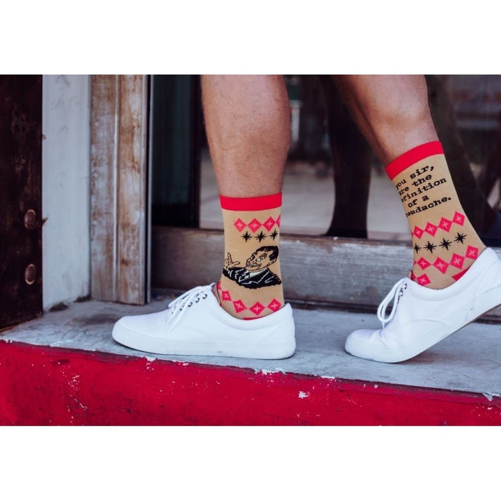 Mens You Sir Are The Definition Of A Headache Socks Funny Retro Sarcastic Footwear Image 7