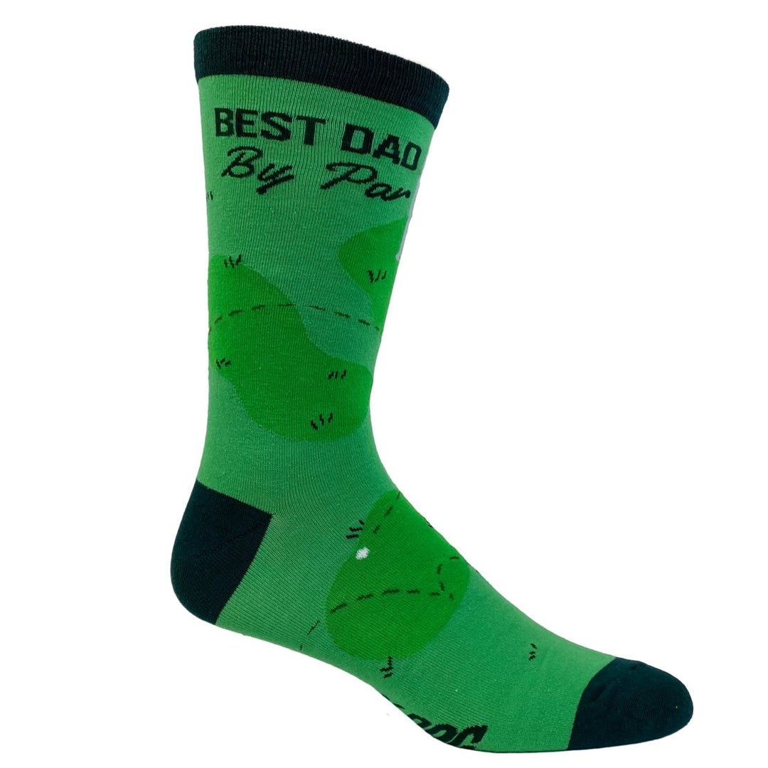 Mens Best Dad By Par Socks Funny Fathers Day Golf Novelty Graphic Footwear Image 6