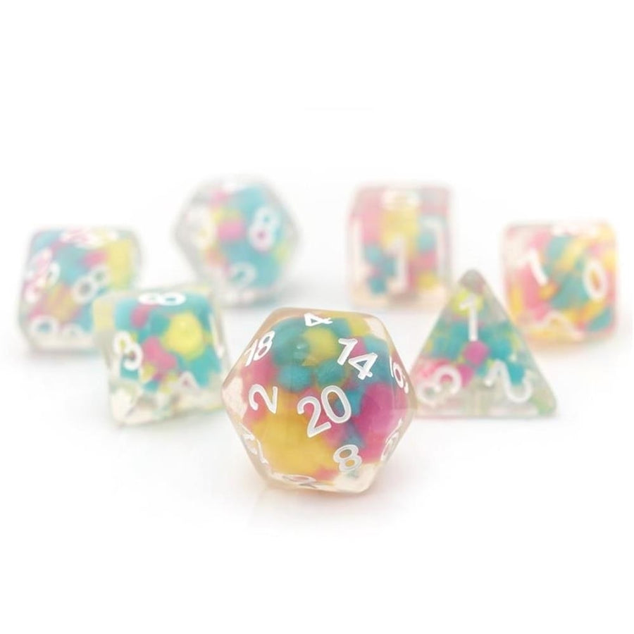 Sirius Dice Lucky Charm Glowworm 7ct Glow-in-The-Dark Role Playing Accessory Image 1