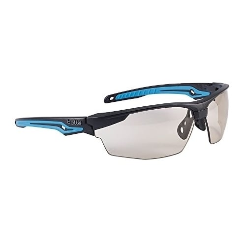 Boll Safety 40305 Tryon Safety Glasses Platinum Black/Blue Frame CSP Lenses ONE SIZE CLEAR Image 1