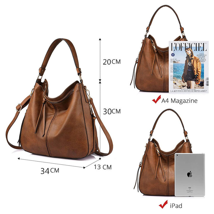 Handbags for Women Large Designer Ladies Hobo bag Bucket Purse Faux Leather Image 6