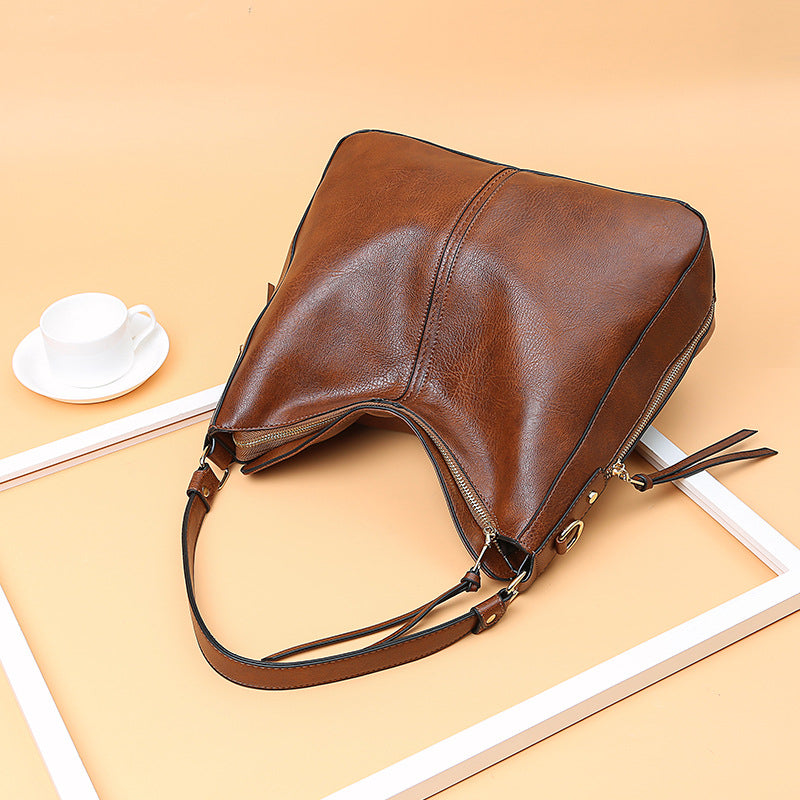 Handbags for Women Large Designer Ladies Hobo bag Bucket Purse Faux Leather Image 9