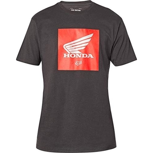 Fox Racing Mens Honda Premium Update Shirts GREY/RED Image 1