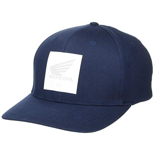 Fox Racing Mens Honda Flexfit Hat Small-Medium BLUE Image 1