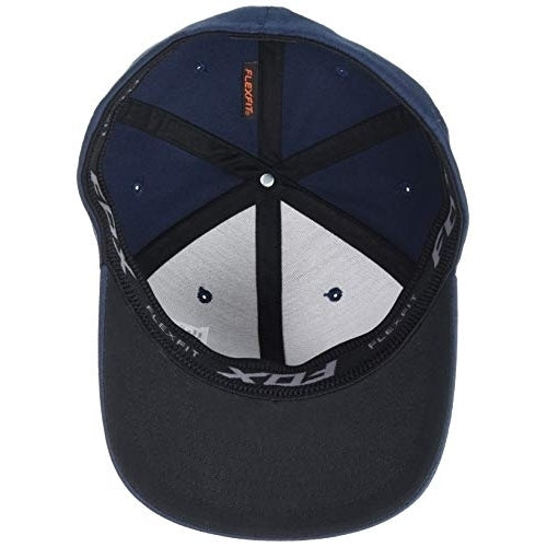 Fox Racing Mens Honda Flexfit Hat Small-Medium BLUE Image 3