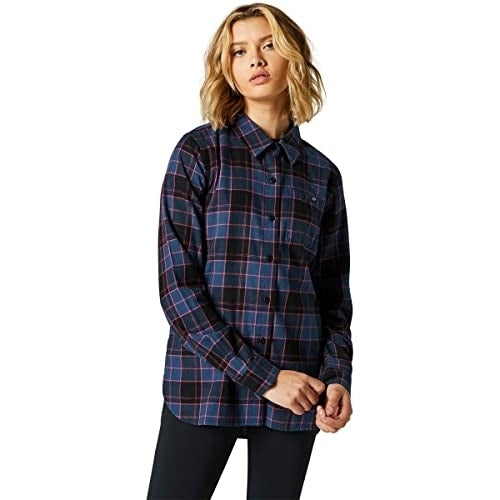 Fox Racing Womens Pines Flannel drk indo Image 1