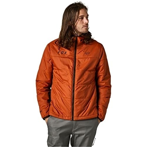 Fox Racing Mens Ridgeway Jacket BRNT ORG Image 1