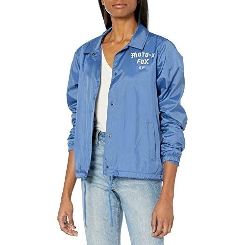 Fox Racing Womens Standard ClassicCoaches Style Jacket with Light Water ProtectionBlue  BLUE Image 1