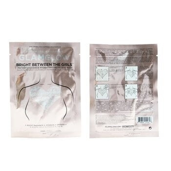 Glamglow Bright Between The Girls Instant Radiance Hydrating Decollete Mask 1sheet Image 2