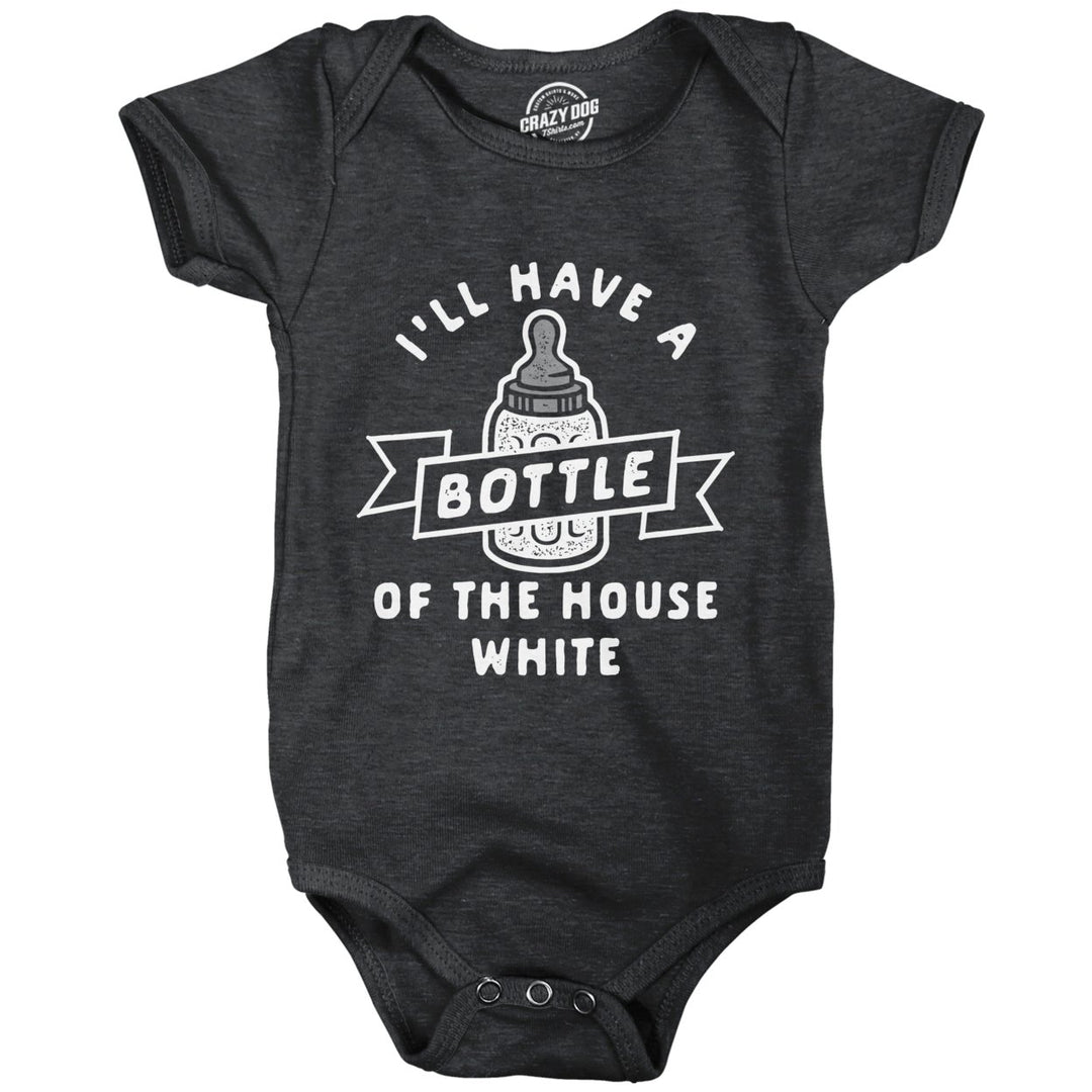 Bottle Of The House White Baby Bodysuit Funny Jumper Image 1