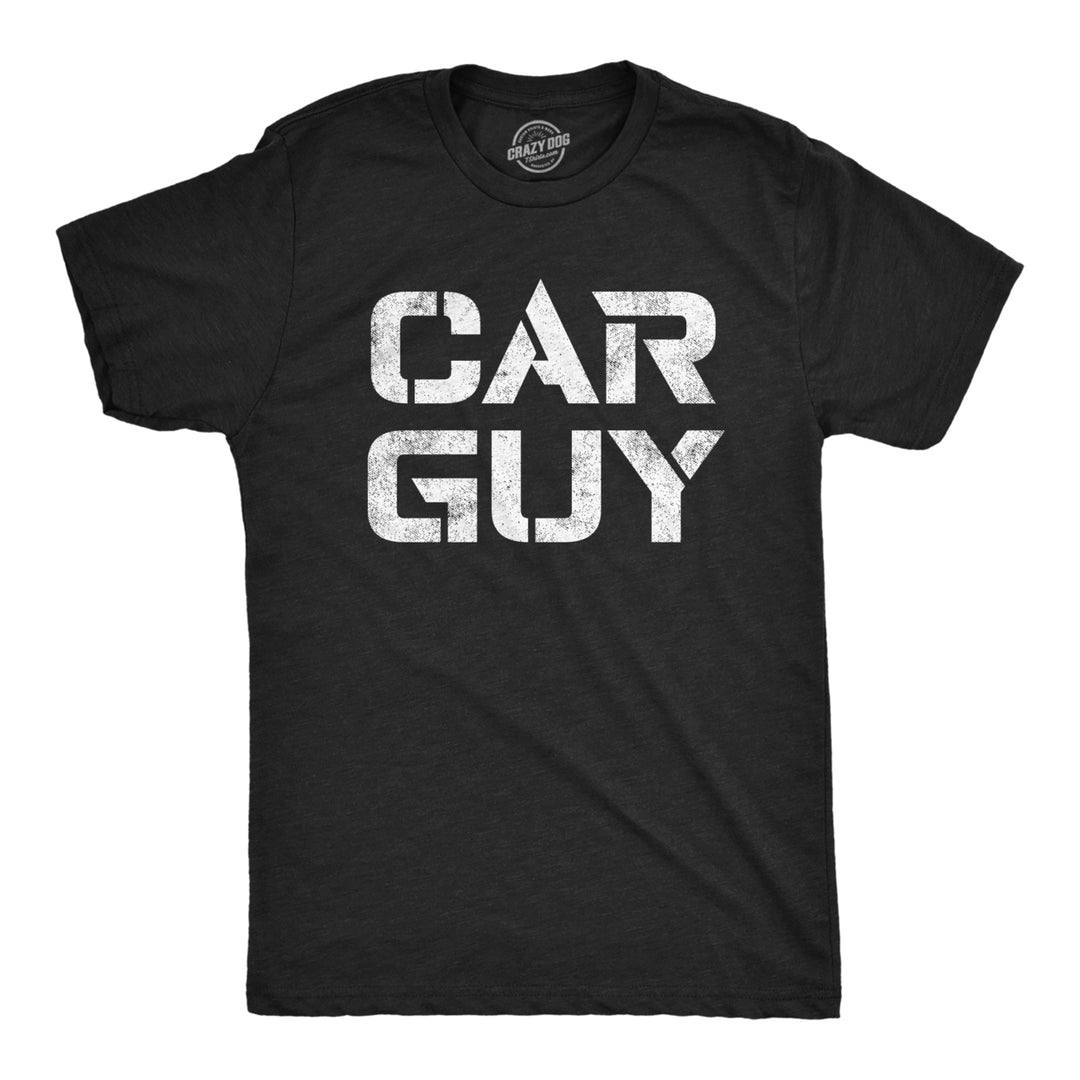 Mens Car Guy T Shirt Funny Mechanic Engine Cool Graphic Tee For Guys Image 1