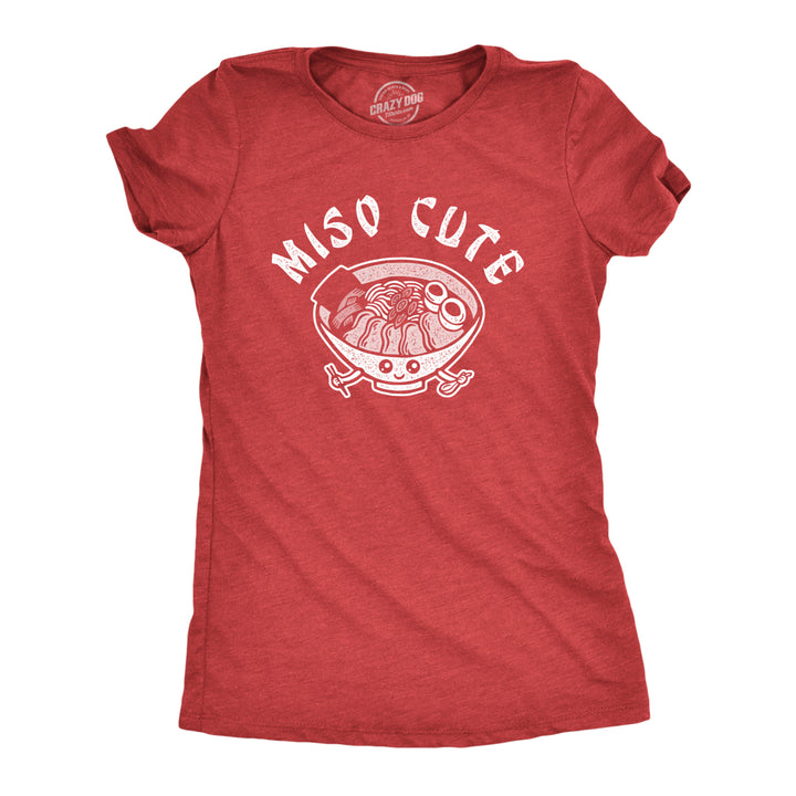 Womens Miso Cute Funny Saying Cool Graphic Design Fun Novelty Tee For Ladies Image 1