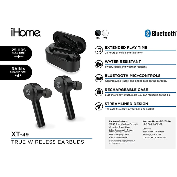 XT-49 Bluetooth Stereo TWS Earbuds with Rechargeable Case (BE-209) Image 9